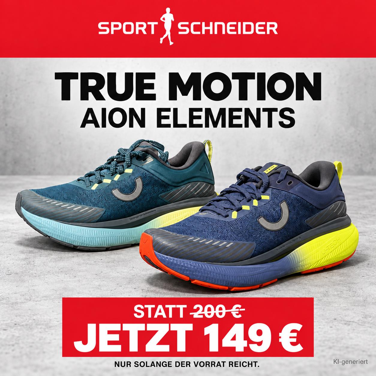 True Motion Aion Elements in zwei Farbvarianten, Angebot 149 Euro statt 200 Euro